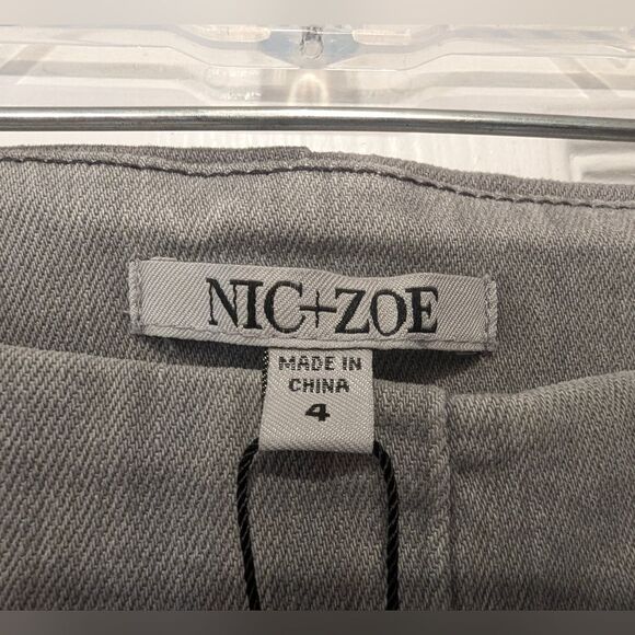 Nic+Zoe New gray slim fitting denim jeans ankle length pullon NWT stretch sz 4 - Picture 10 of 12
